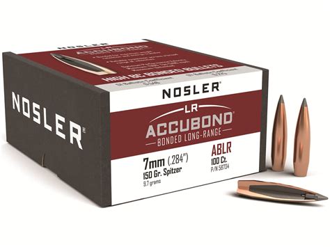 Overall Length (OAL) (in. . Nosler accubond long range 7mm bullets